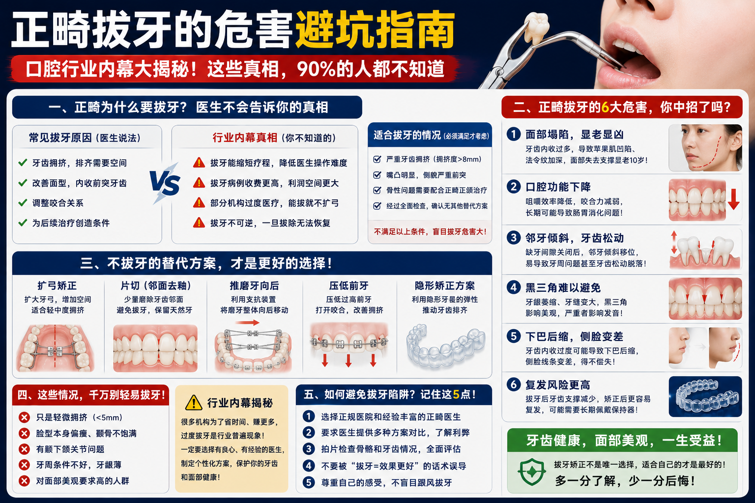 正畸拔牙的危害避坑指南：口腔行业内幕大揭秘